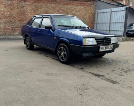 Синий ВАЗ 21099, объемом двигателя 1.5 л и пробегом 139 тыс. км за 1550 $, фото 1 на Automoto.ua