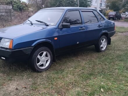 Синий ВАЗ 21099, объемом двигателя 1.5 л и пробегом 1 тыс. км за 1600 $, фото 1 на Automoto.ua