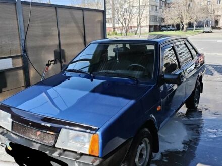 Синий ВАЗ 21099, объемом двигателя 1.5 л и пробегом 164 тыс. км за 1800 $, фото 1 на Automoto.ua