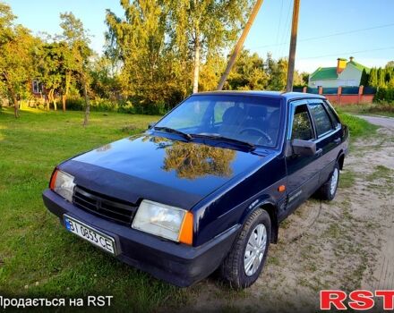 Синий ВАЗ 21099, объемом двигателя 1.5 л и пробегом 200 тыс. км за 1200 $, фото 1 на Automoto.ua