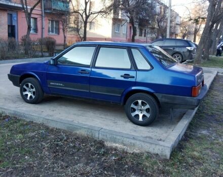 Синий ВАЗ 21099, объемом двигателя 1.5 л и пробегом 150 тыс. км за 1300 $, фото 1 на Automoto.ua