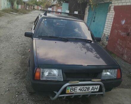 Синий ВАЗ 21099, объемом двигателя 1.6 л и пробегом 137 тыс. км за 1999 $, фото 1 на Automoto.ua