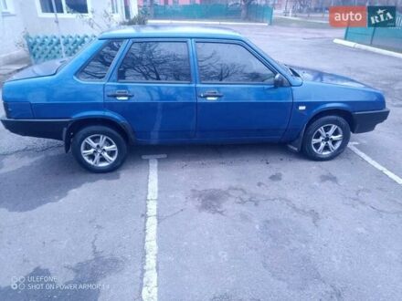 Синий ВАЗ 21099, объемом двигателя 1.6 л и пробегом 202 тыс. км за 2100 $, фото 1 на Automoto.ua