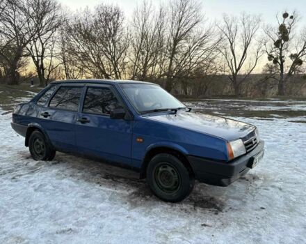 Синий ВАЗ 21099, объемом двигателя 1.6 л и пробегом 267 тыс. км за 1100 $, фото 1 на Automoto.ua