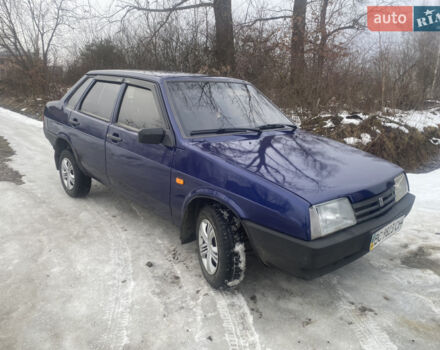 Синий ВАЗ 21099, объемом двигателя 1.6 л и пробегом 150 тыс. км за 1899 $, фото 1 на Automoto.ua