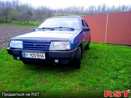 Синий ВАЗ 21099, объемом двигателя 1.6 л и пробегом 185 тыс. км за 1200 $, фото 1 на Automoto.ua