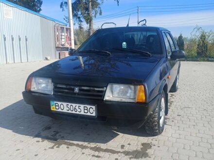 Синий ВАЗ 21099, объемом двигателя 1.6 л и пробегом 205 тыс. км за 1300 $, фото 1 на Automoto.ua