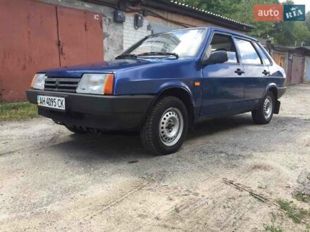 Синий ВАЗ 21099, объемом двигателя 1.6 л и пробегом 128 тыс. км за 1500 $, фото 1 на Automoto.ua