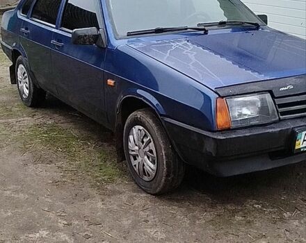 Синий ВАЗ 21099, объемом двигателя 1.6 л и пробегом 190 тыс. км за 1400 $, фото 1 на Automoto.ua