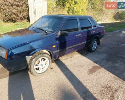 Синий ВАЗ 21099, объемом двигателя 1.6 л и пробегом 160 тыс. км за 1500 $, фото 1 на Automoto.ua
