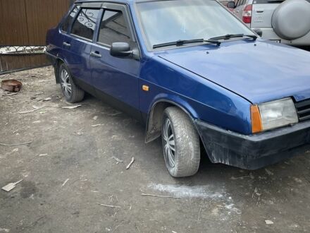 Синий ВАЗ 21099, объемом двигателя 1.6 л и пробегом 185 тыс. км за 1599 $, фото 1 на Automoto.ua