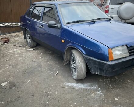 Синий ВАЗ 21099, объемом двигателя 1.6 л и пробегом 185 тыс. км за 1599 $, фото 1 на Automoto.ua