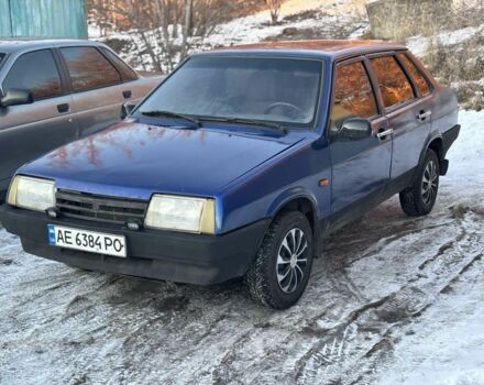 Синий ВАЗ 21099, объемом двигателя 1.6 л и пробегом 315 тыс. км за 1499 $, фото 1 на Automoto.ua