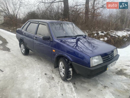 Синий ВАЗ 21099, объемом двигателя 1.6 л и пробегом 150 тыс. км за 1899 $, фото 1 на Automoto.ua