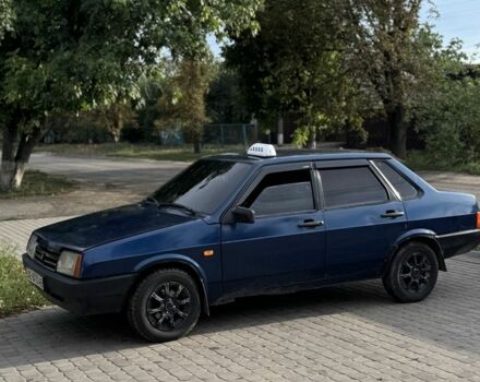 Синий ВАЗ 21099, объемом двигателя 1.5 л и пробегом 77 тыс. км за 1454 $, фото 1 на Automoto.ua