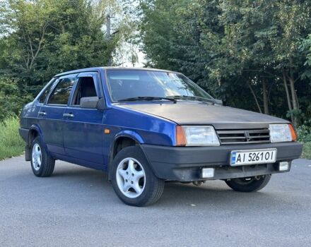 Синий ВАЗ 21099, объемом двигателя 1.6 л и пробегом 220 тыс. км за 1351 $, фото 1 на Automoto.ua