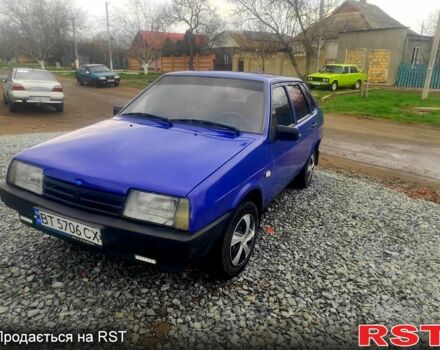 Синий ВАЗ 21099, объемом двигателя 1.6 л и пробегом 170 тыс. км за 1000 $, фото 1 на Automoto.ua