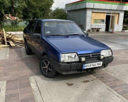 Синий ВАЗ 21099, объемом двигателя 1.5 л и пробегом 370 тыс. км за 851 $, фото 1 на Automoto.ua