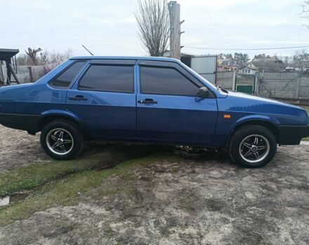Синий ВАЗ 21099, объемом двигателя 1 л и пробегом 94 тыс. км за 2750 $, фото 1 на Automoto.ua