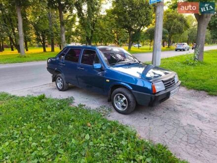 Синий ВАЗ 21099, объемом двигателя 1.6 л и пробегом 212 тыс. км за 2500 $, фото 1 на Automoto.ua
