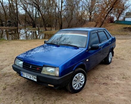 Синий ВАЗ 21099, объемом двигателя 1.6 л и пробегом 312 тыс. км за 1999 $, фото 1 на Automoto.ua