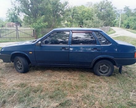 Синий ВАЗ 21099, объемом двигателя 1.6 л и пробегом 250 тыс. км за 959 $, фото 1 на Automoto.ua