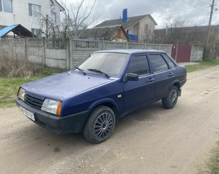 Синий ВАЗ 21099, объемом двигателя 1.6 л и пробегом 240 тыс. км за 950 $, фото 1 на Automoto.ua