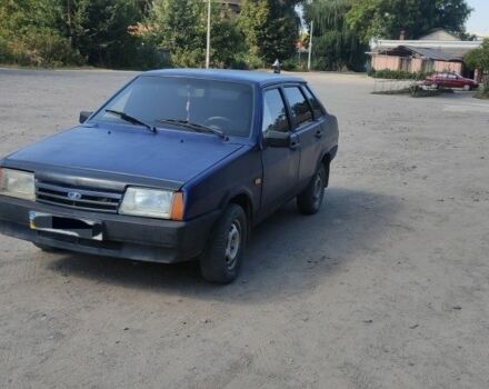Синий ВАЗ 21099, объемом двигателя 8 л и пробегом 40 тыс. км за 1100 $, фото 1 на Automoto.ua