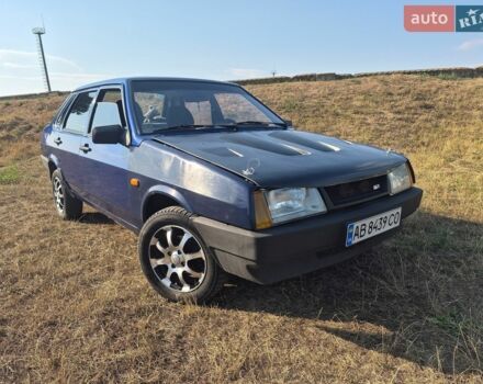 Синий ВАЗ 21099, объемом двигателя 1.6 л и пробегом 194 тыс. км за 1399 $, фото 1 на Automoto.ua
