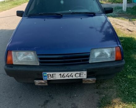 Синий ВАЗ 21099, объемом двигателя 1.6 л и пробегом 200 тыс. км за 1103 $, фото 1 на Automoto.ua