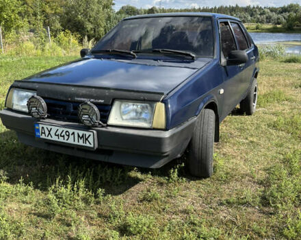 Синий ВАЗ 21099, объемом двигателя 1.6 л и пробегом 156 тыс. км за 1950 $, фото 1 на Automoto.ua