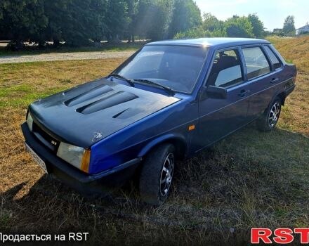 Синий ВАЗ 21099, объемом двигателя 1.6 л и пробегом 195 тыс. км за 1499 $, фото 1 на Automoto.ua
