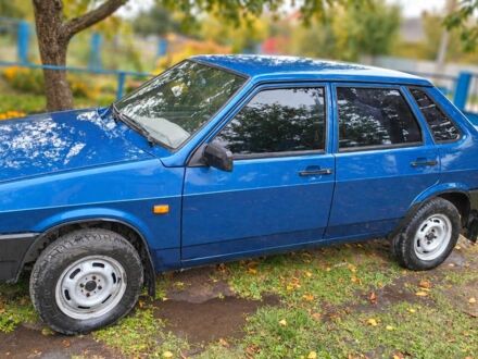 Синий ВАЗ 21099, объемом двигателя 1.6 л и пробегом 84 тыс. км за 2999 $, фото 1 на Automoto.ua