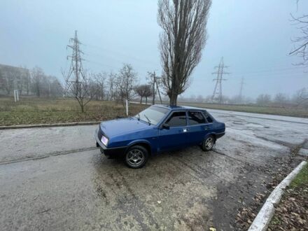 Синий ВАЗ 21099, объемом двигателя 1.6 л и пробегом 145 тыс. км за 1500 $, фото 1 на Automoto.ua
