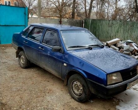 Синий ВАЗ 21099, объемом двигателя 16 л и пробегом 250 тыс. км за 1900 $, фото 1 на Automoto.ua