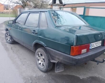 Зеленый ВАЗ 21099, объемом двигателя 1.5 л и пробегом 280 тыс. км за 1350 $, фото 1 на Automoto.ua