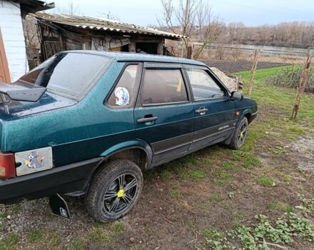 Зеленый ВАЗ 21099, объемом двигателя 1.5 л и пробегом 95 тыс. км за 1700 $, фото 2 на Automoto.ua