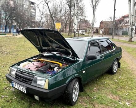 Зеленый ВАЗ 21099, объемом двигателя 1.6 л и пробегом 200 тыс. км за 2500 $, фото 2 на Automoto.ua