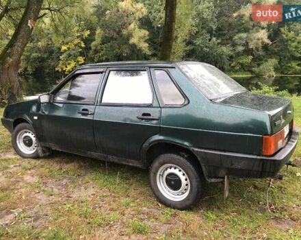 Зеленый ВАЗ 21099, объемом двигателя 1.5 л и пробегом 167 тыс. км за 1100 $, фото 1 на Automoto.ua