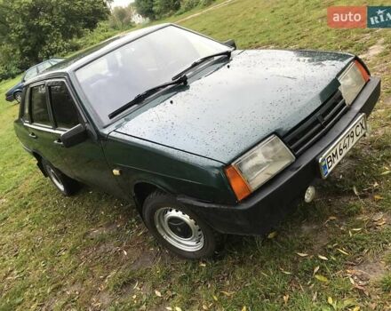 Зеленый ВАЗ 21099, объемом двигателя 1.5 л и пробегом 167 тыс. км за 1100 $, фото 4 на Automoto.ua