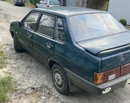 Зеленый ВАЗ 21099, объемом двигателя 1.5 л и пробегом 105 тыс. км за 1000 $, фото 1 на Automoto.ua