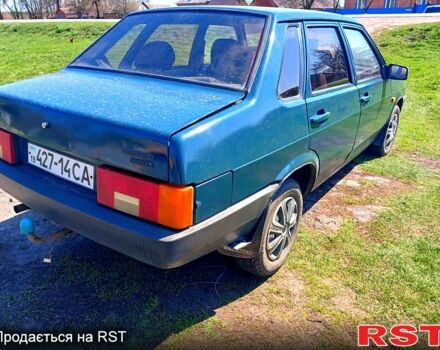 Зеленый ВАЗ 21099, объемом двигателя 15 л и пробегом 245 тыс. км за 670 $, фото 7 на Automoto.ua