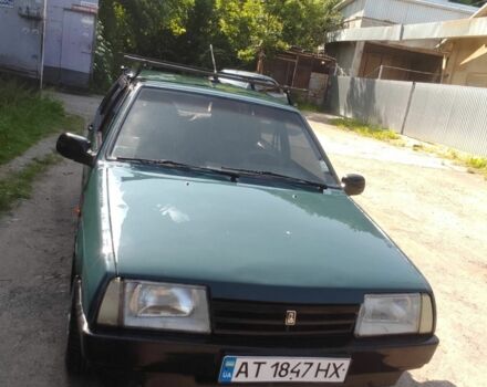 Зеленый ВАЗ 21099, объемом двигателя 1.5 л и пробегом 1000 тыс. км за 1100 $, фото 1 на Automoto.ua