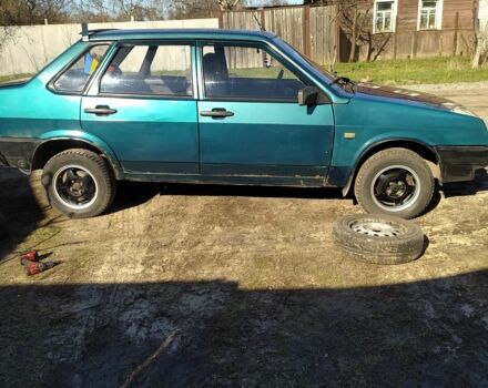 Зеленый ВАЗ 21099, объемом двигателя 1.5 л и пробегом 275 тыс. км за 1255 $, фото 2 на Automoto.ua