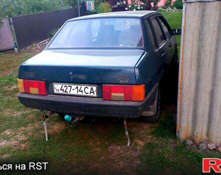 Зеленый ВАЗ 21099, объемом двигателя 1.5 л и пробегом 348 тыс. км за 1500 $, фото 1 на Automoto.ua