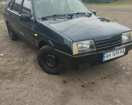 Зеленый ВАЗ 21099, объемом двигателя 1.5 л и пробегом 313 тыс. км за 840 $, фото 1 на Automoto.ua