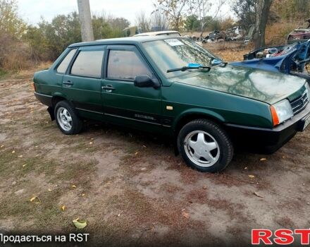 Зеленый ВАЗ 21099, объемом двигателя 1.5 л и пробегом 250 тыс. км за 670 $, фото 1 на Automoto.ua