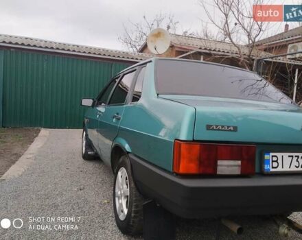 Зеленый ВАЗ 21099, объемом двигателя 1.5 л и пробегом 99 тыс. км за 2650 $, фото 1 на Automoto.ua