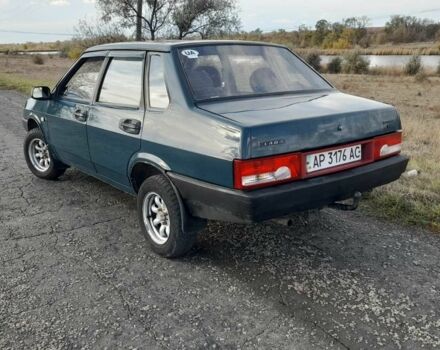 Зеленый ВАЗ 21099, объемом двигателя 1 л и пробегом 2 тыс. км за 1400 $, фото 4 на Automoto.ua