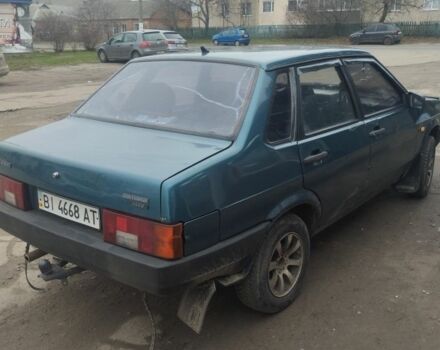 Зеленый ВАЗ 21099, объемом двигателя 1.5 л и пробегом 200 тыс. км за 1050 $, фото 4 на Automoto.ua